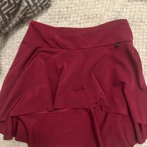 Mariia Crown high low burgundy ballet skirt